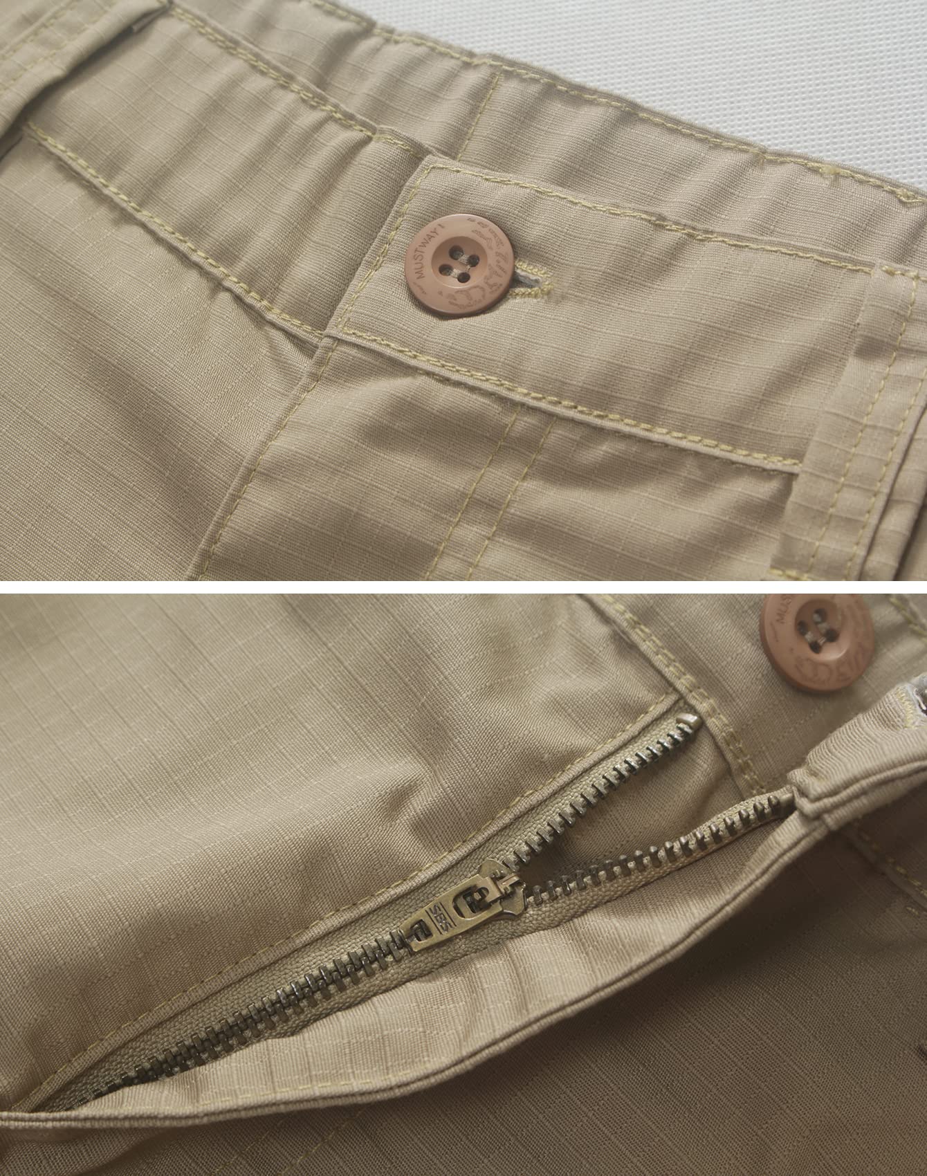 Men's Work Shorts, Cargo Werkshorts, Workwear Hiking Shorts with Utility Multi-Pocket