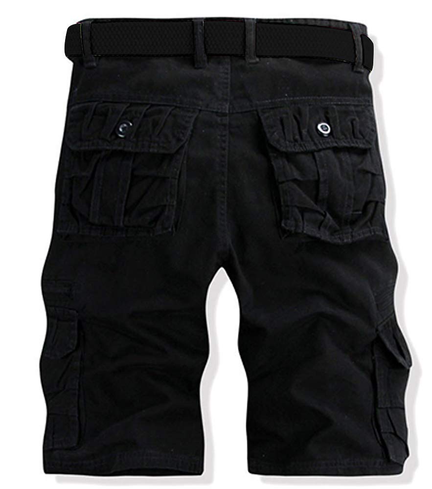 Men's Cargo Shorts Relaxed Fit, Cotton Twill Work Shorts, Outdoor Lightweight Casual Shorts for Men with Pockets