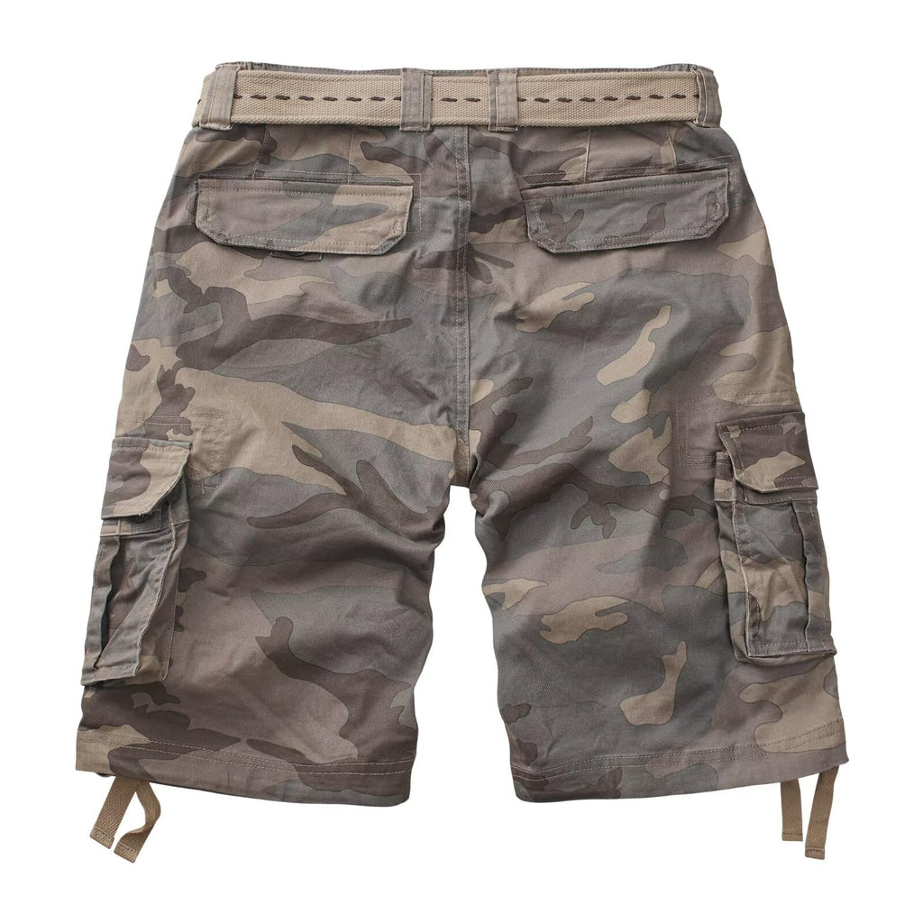 Mens Cargo Shorts Relaxed Fit Camo Casual Shorts Multi-Pocket Work Shorts with Pockets 11" Inseam