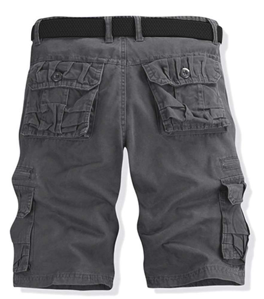 Men's Cargo Shorts Relaxed Fit, Cotton Twill Work Shorts, Outdoor Lightweight Casual Shorts for Men with Pockets