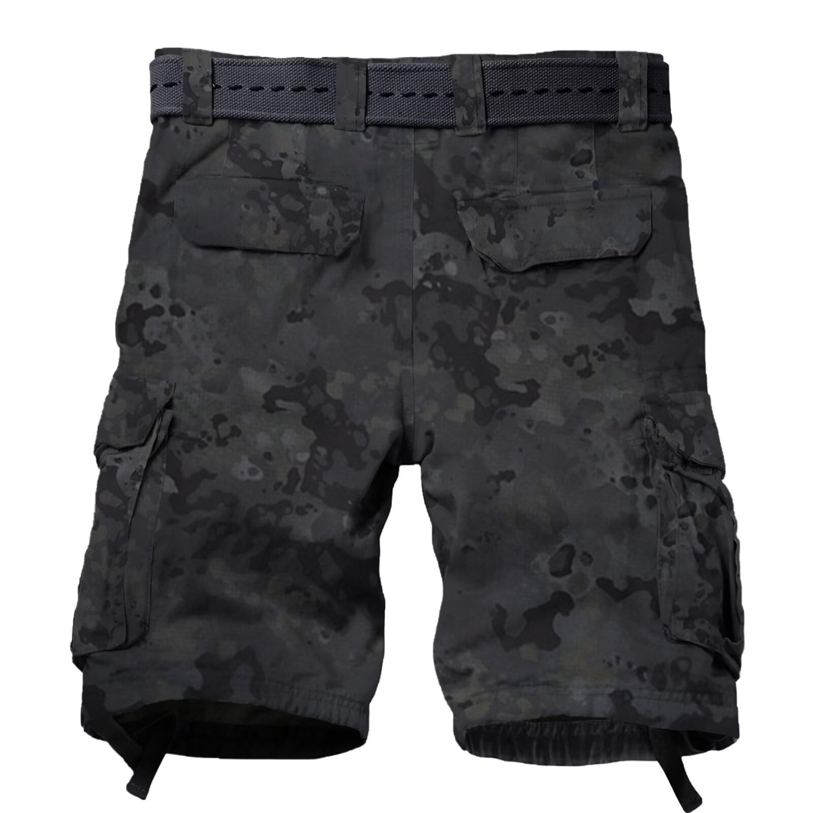 Mens Cargo Shorts Relaxed Fit Camo Casual Shorts Multi-Pocket Work Shorts with Pockets 11" Inseam