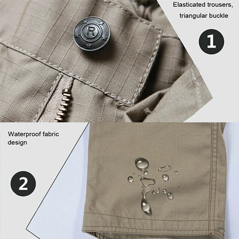 Tactical Mens Cargo Pants Waterproof Work Pants Outdoor Hiking Combat Trousers