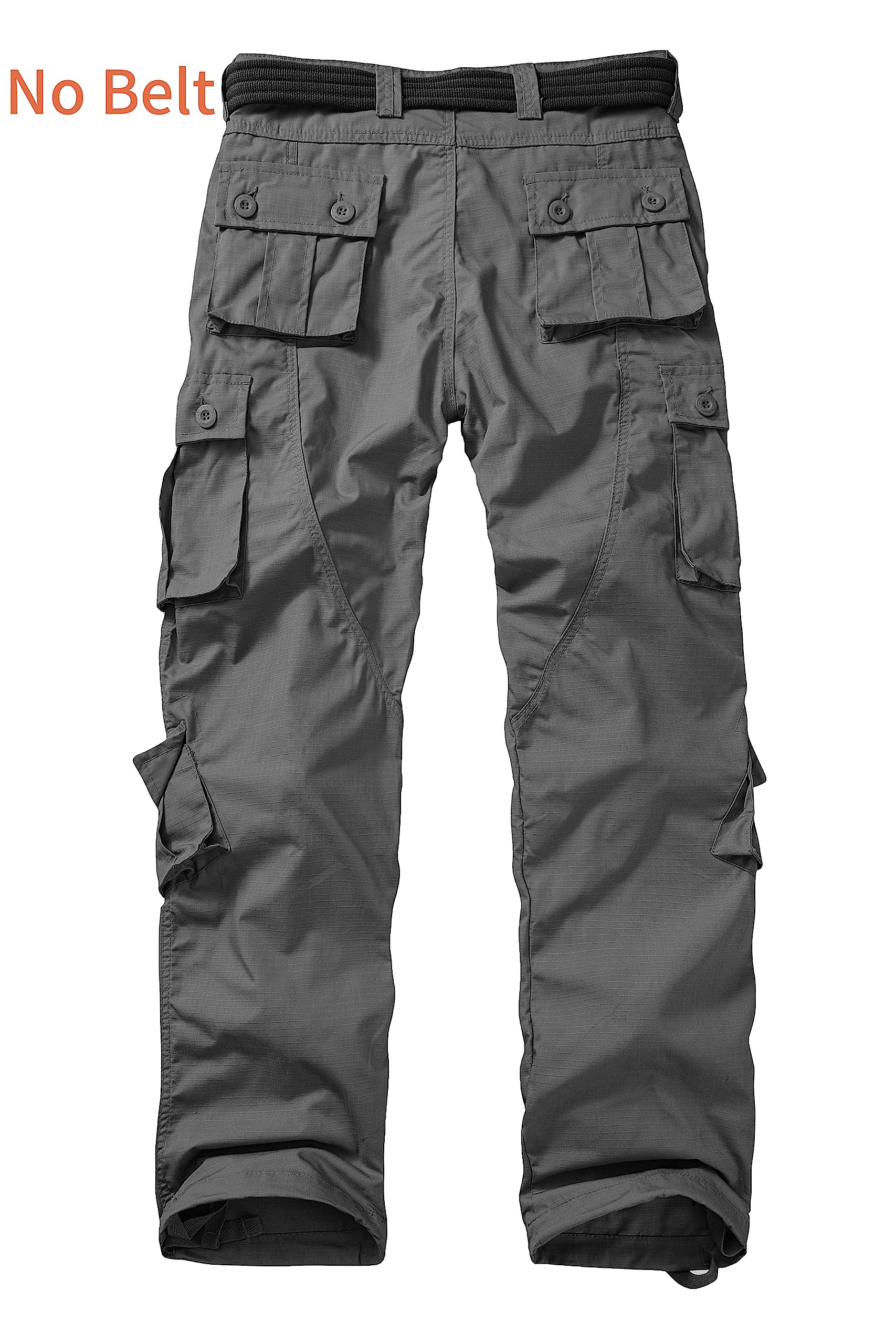 Men's Outdoor Hiking Pants, Tactical Pants Lightweight Casual Work Ripstop Cargo Pants for Men with Pockets
