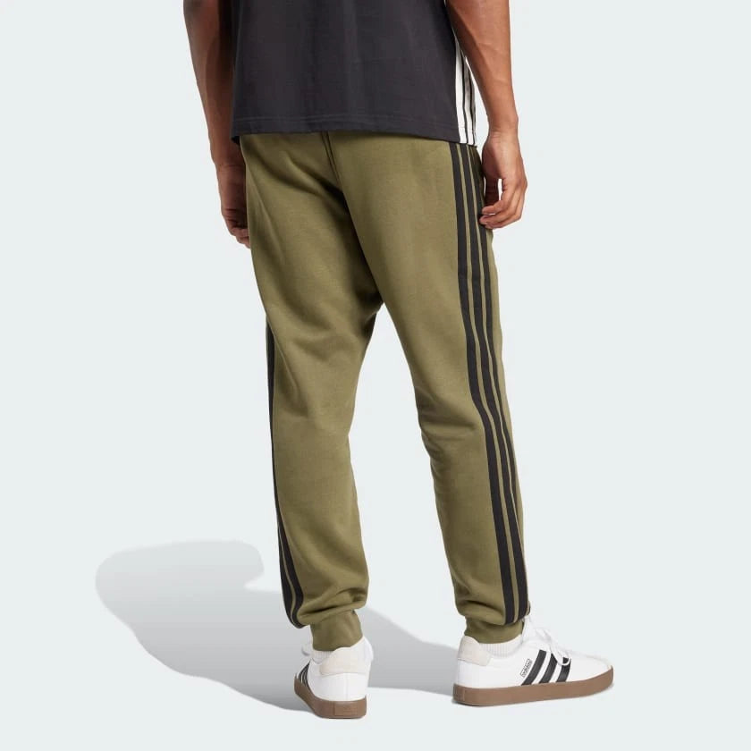 men Essentials 3-Stripes Fleece Pants