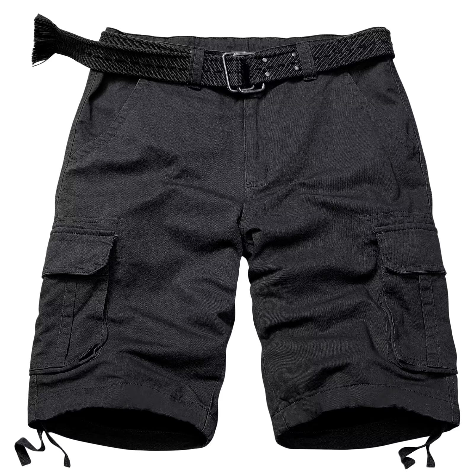 Mens Cargo Shorts Relaxed Fit Camo Casual Shorts Multi-Pocket Work Shorts with Pockets 11" Inseam