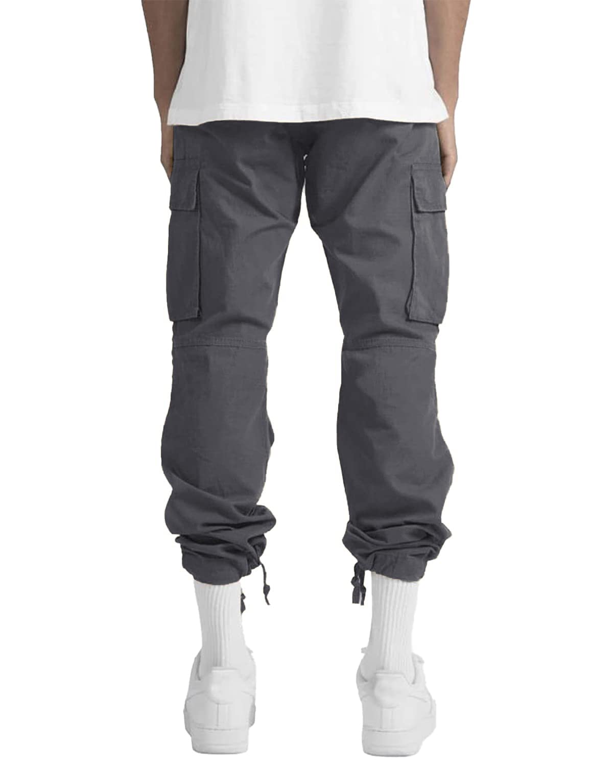 LYRXXX Men's Casual Cargo Pants Hiking Pants Workout Joggers Sweatpants for Men
