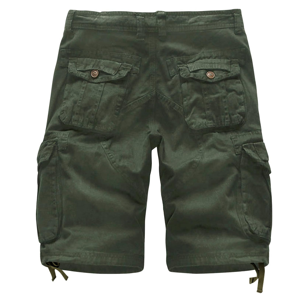 Cargo Short for Men, Relaxed Fit Camo Shorts, Outdoor Hiking Casual Work Shorts with Multi Pocket