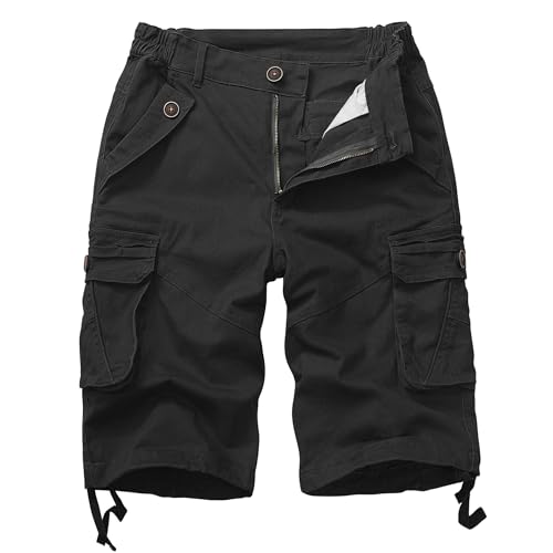 Womens Hiking Shorts, Bermuda Cargo Shorts, 10" Casual Summer Jorts Y2K Shorts with Multi Pockets