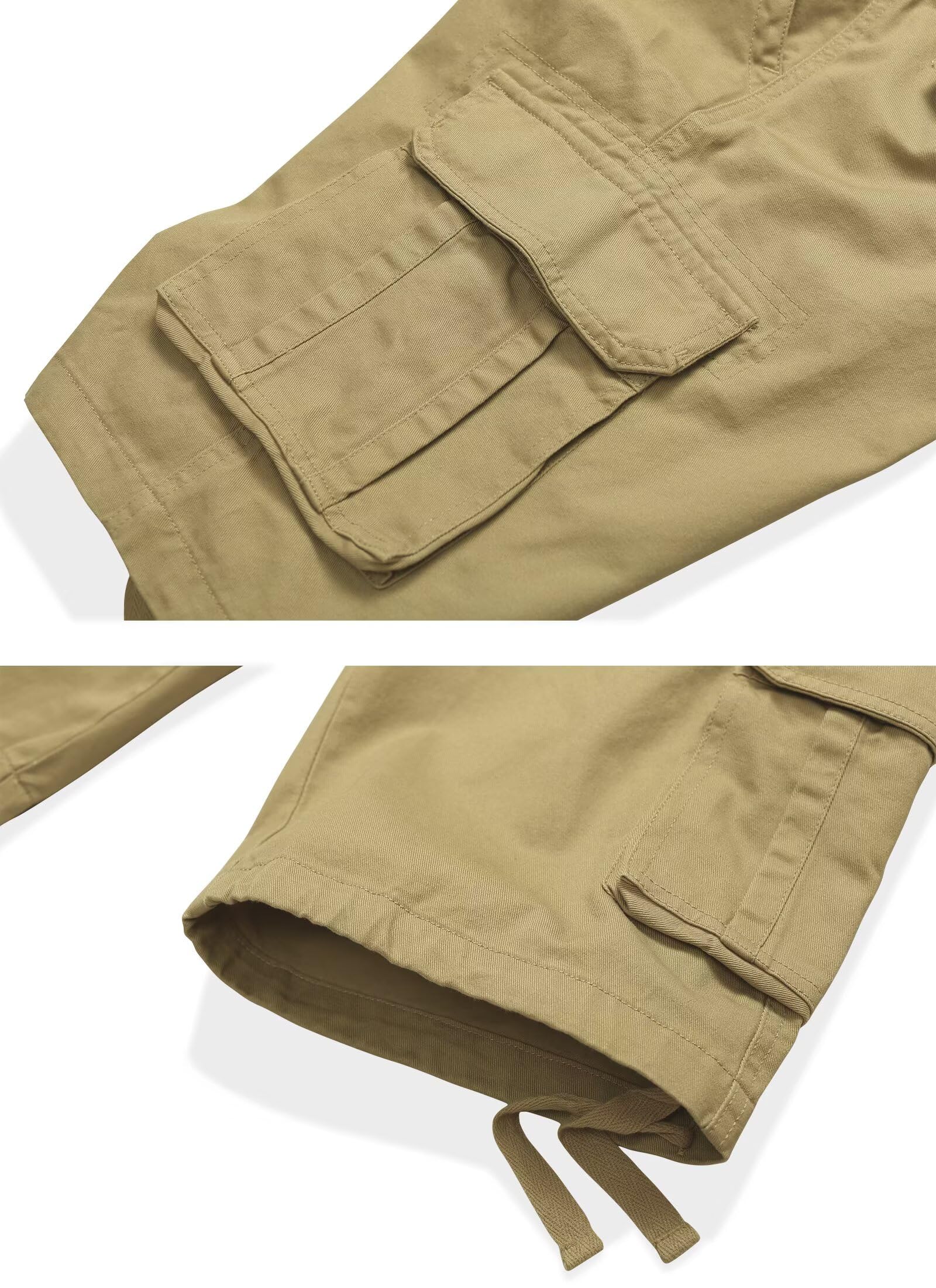 Mens Cargo Shorts Relaxed Fit Camo Casual Shorts Multi-Pocket Work Shorts with Pockets 11" Inseam