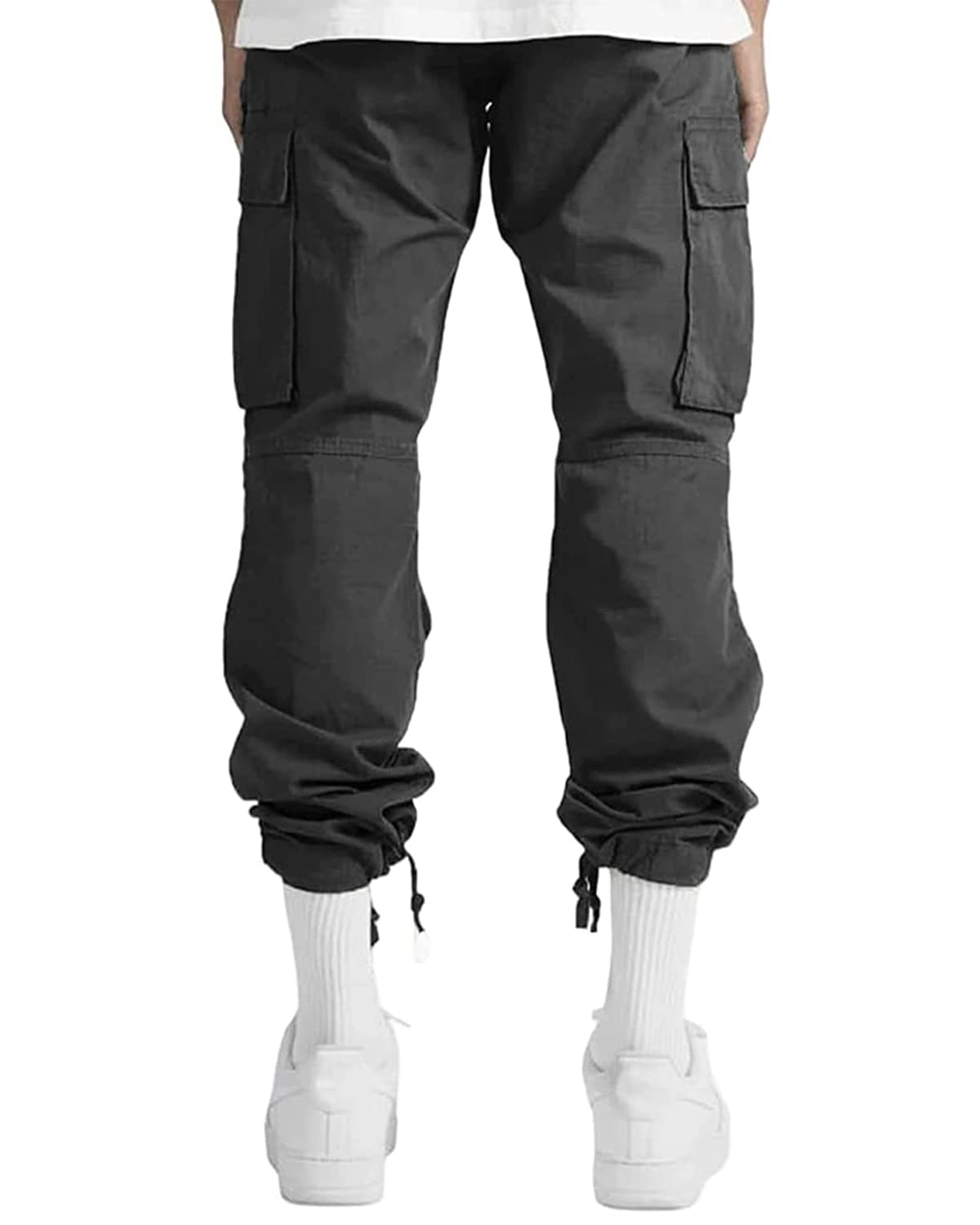 LYRXXX Men's Casual Cargo Pants Hiking Pants Workout Joggers Sweatpants for Men