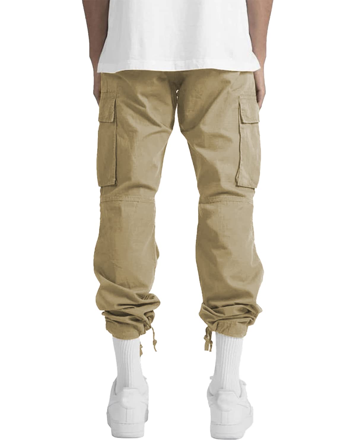 LYRXXX Men's Casual Cargo Pants Hiking Pants Workout Joggers Sweatpants for Men