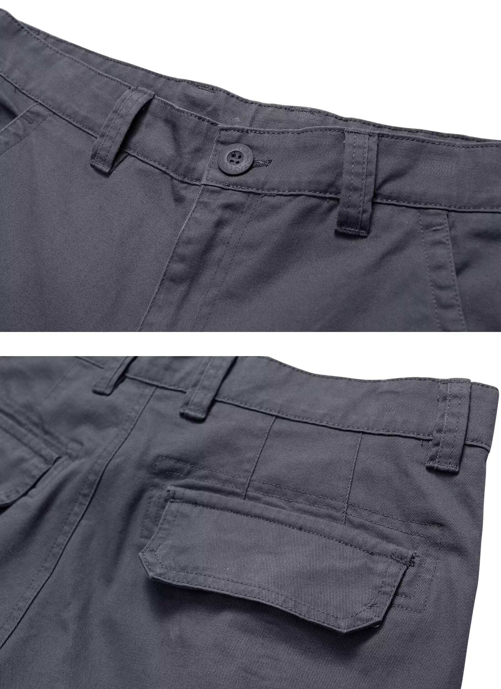 Mens Cargo Shorts Relaxed Fit Camo Casual Shorts Multi-Pocket Work Shorts with Pockets 11" Inseam