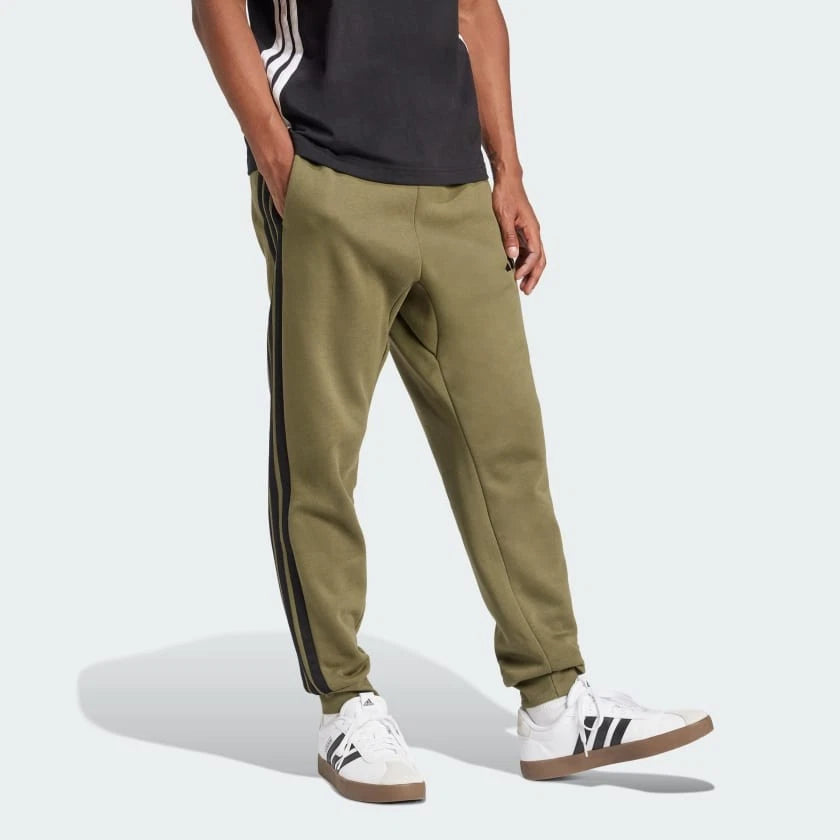 men Essentials 3-Stripes Fleece Pants