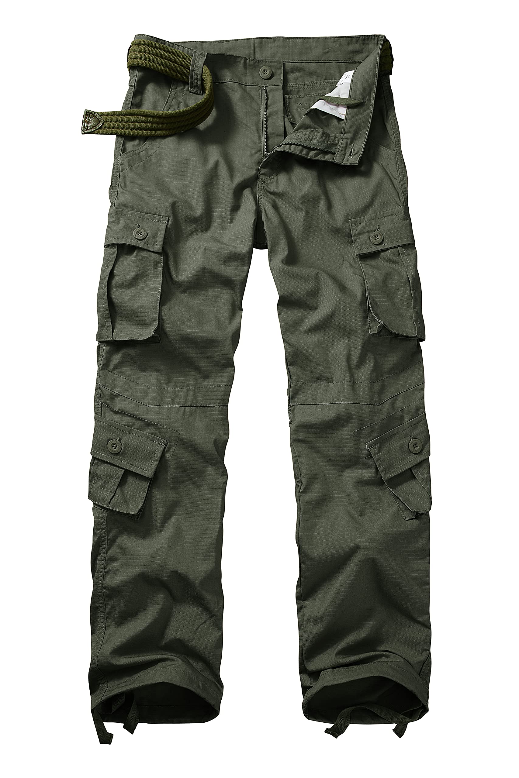 Men's Outdoor Hiking Pants, Tactical Pants Lightweight Casual Work Ripstop Cargo Pants for Men with Pockets