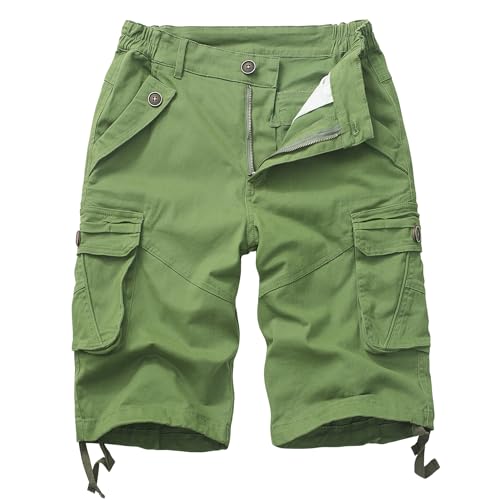 Womens Hiking Shorts, Bermuda Cargo Shorts, 10" Casual Summer Jorts Y2K Shorts with Multi Pockets