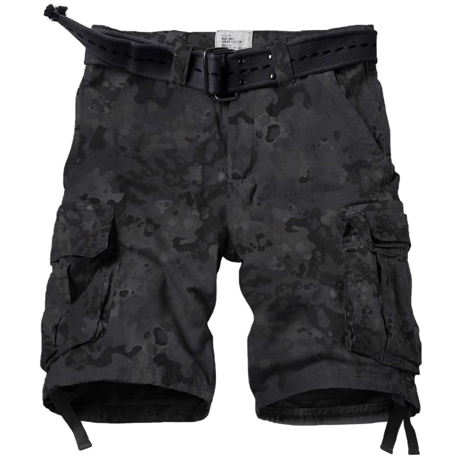Mens Cargo Shorts Relaxed Fit Camo Casual Shorts Multi-Pocket Work Shorts with Pockets 11" Inseam