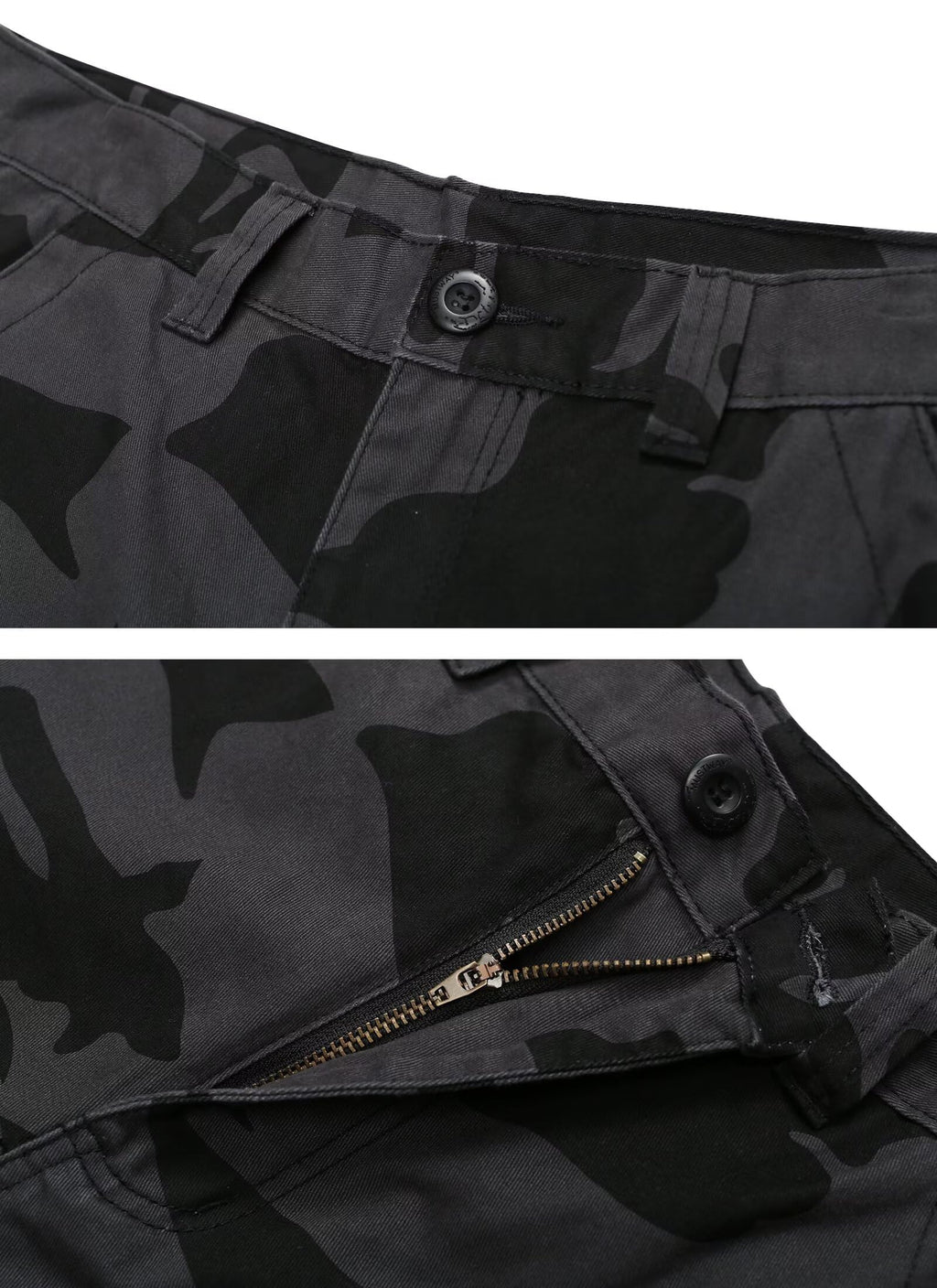 Cargo Short for Men Relaxed Fit Camo Outdoor Hiking Work Cotton Casual Shorts with 9 Pockets No Belt