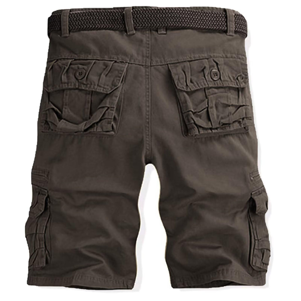 Men's Cargo Shorts Relaxed Fit, Cotton Twill Work Shorts, Outdoor Lightweight Casual Shorts for Men with Pockets