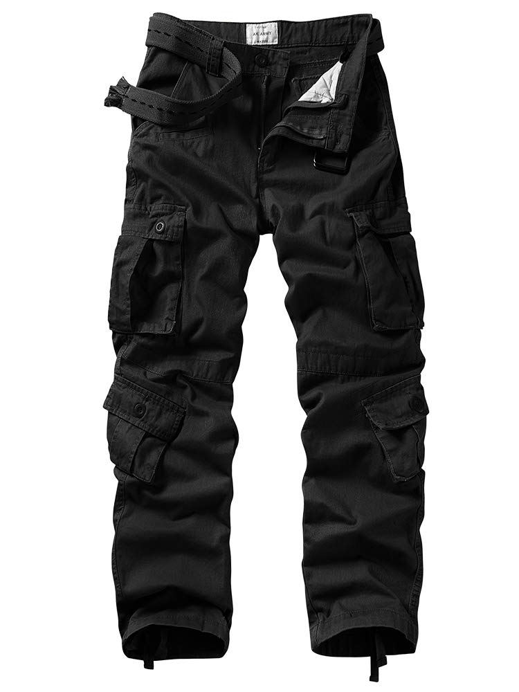 Men's Cargo Pants, Casual Outdoor Camo Pants, Relaxed Fit Work Pants with Multi Pockets