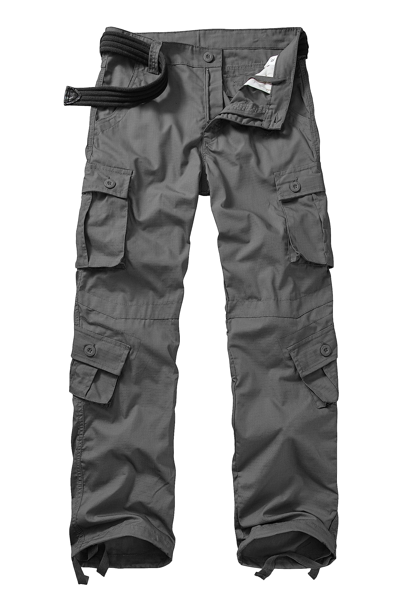 Men's Outdoor Hiking Pants, Tactical Pants Lightweight Casual Work Ripstop Cargo Pants for Men with Pockets