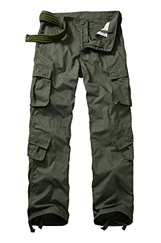Men's Outdoor Hiking Pants, Tactical Pants Lightweight Casual Work Ripstop Cargo Pants for Men with Pockets