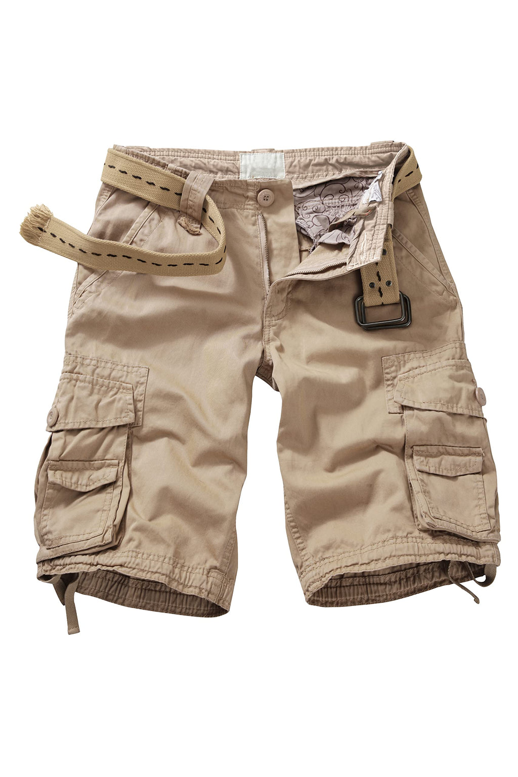 Cargo Short for Men, Relaxed Fit Camo Shorts, 11" Inseam Outdoor Hiking Casual Shorts with Multi Pocket