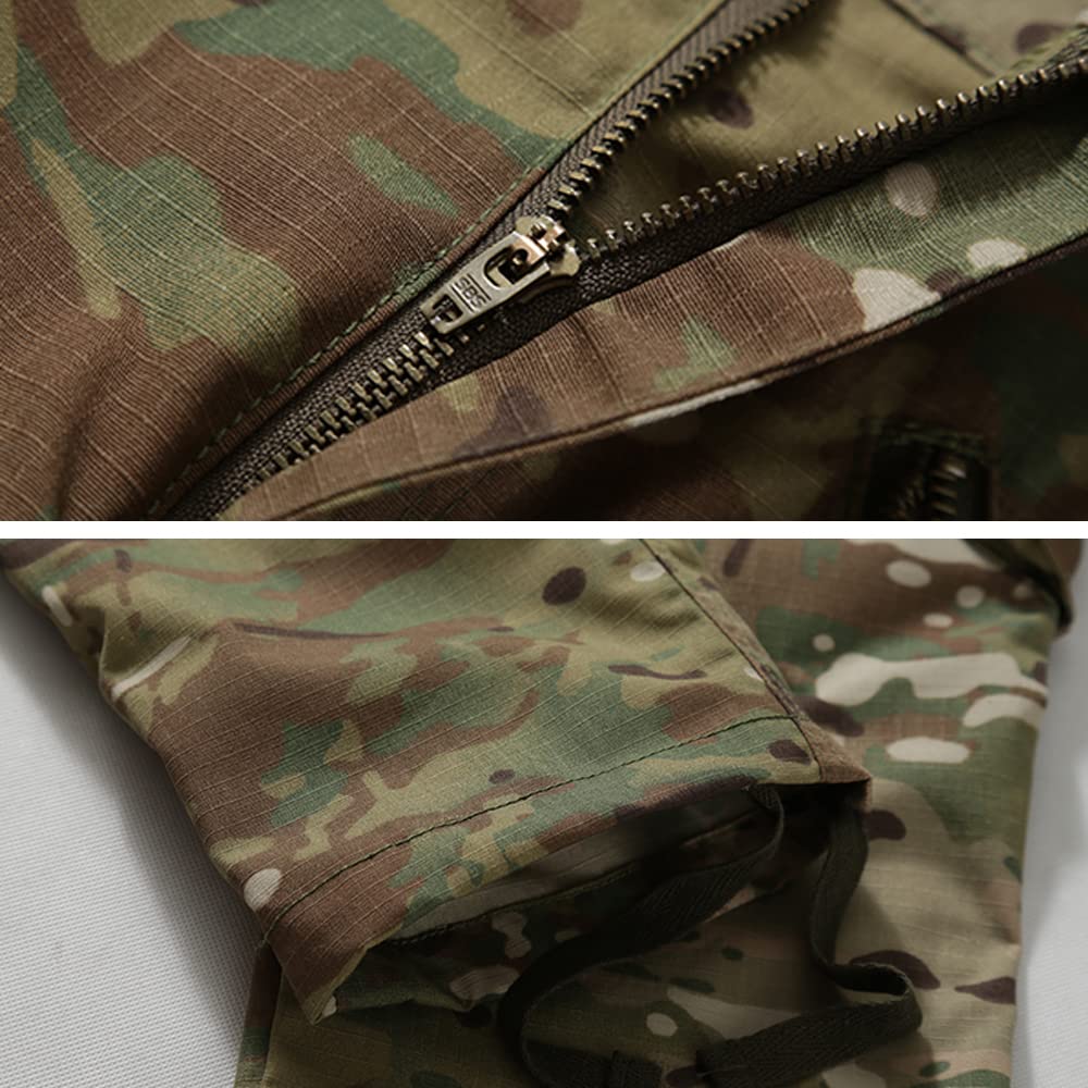 Men's Outdoor Hiking Pants, Tactical Pants Lightweight Casual Work Ripstop Cargo Pants for Men with Pockets