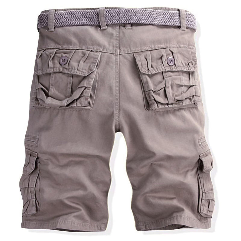 Men's Cargo Shorts Relaxed Fit, Cotton Twill Work Shorts, Outdoor Lightweight Casual Shorts for Men with Pockets