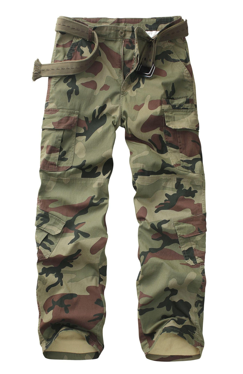 Hiking Pants Men Camo Cargo Pants Outdoor Construction Work Pants with Multi Pocket