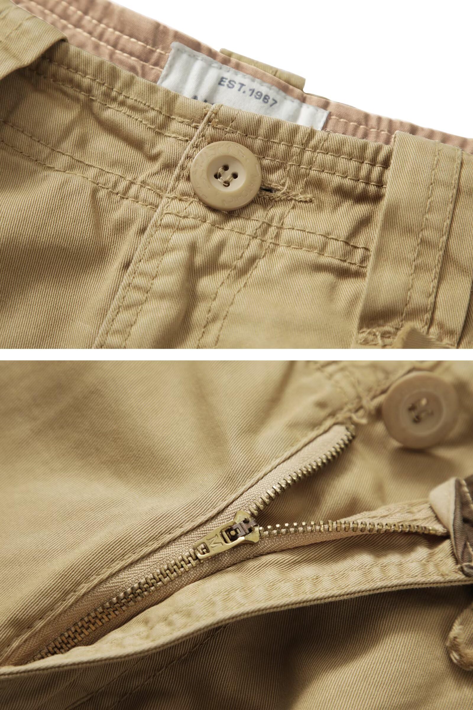 Cargo Short for Men, Relaxed Fit Camo Shorts, 11" Inseam Outdoor Hiking Casual Shorts with Multi Pocket