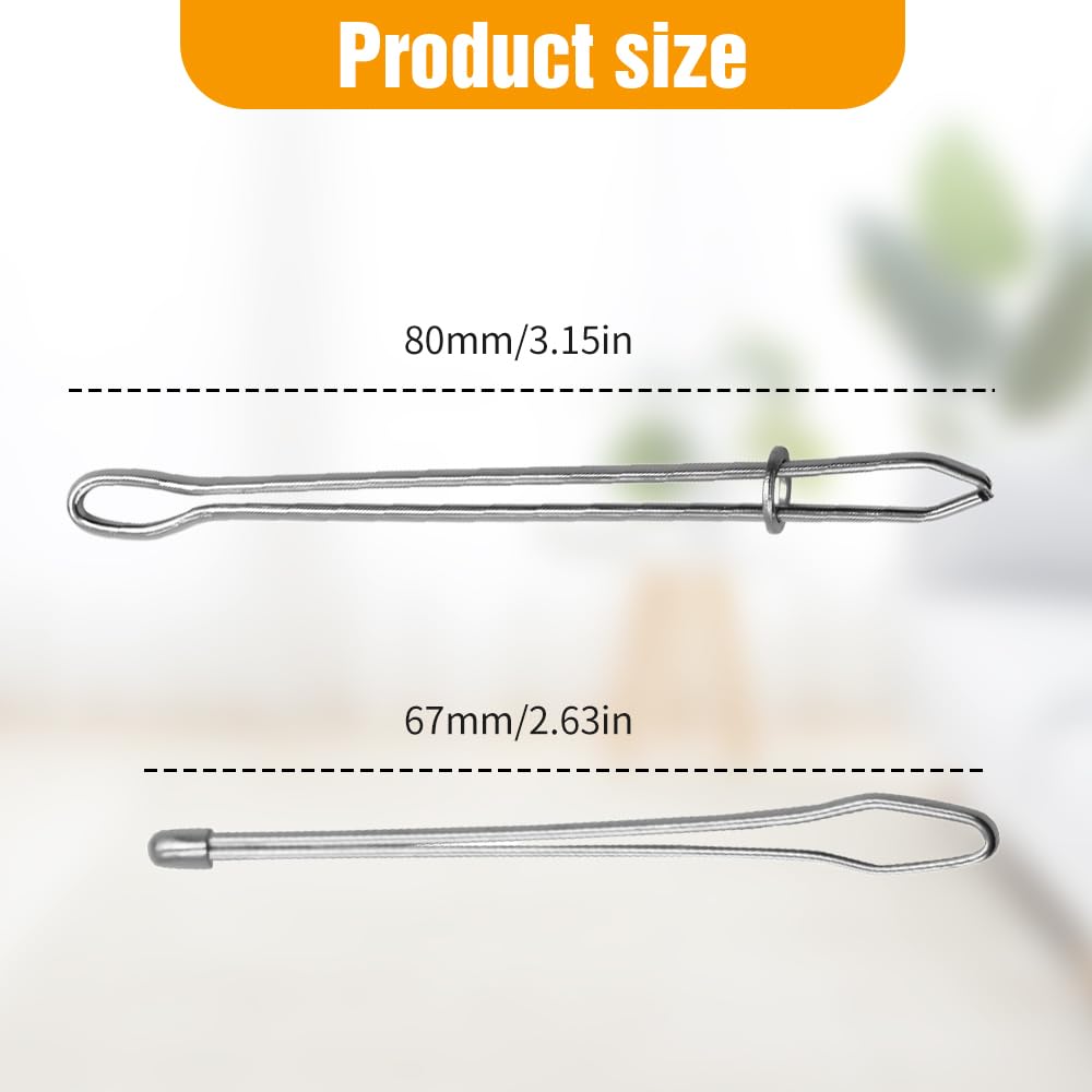 Runsgo DIY Rope Threader Clip,2024 New Sewing Clips Drawstring Threader Tool Set,for Drawstring Replacement for Hoodies, Shorts, Pants (A*2+B*2)
