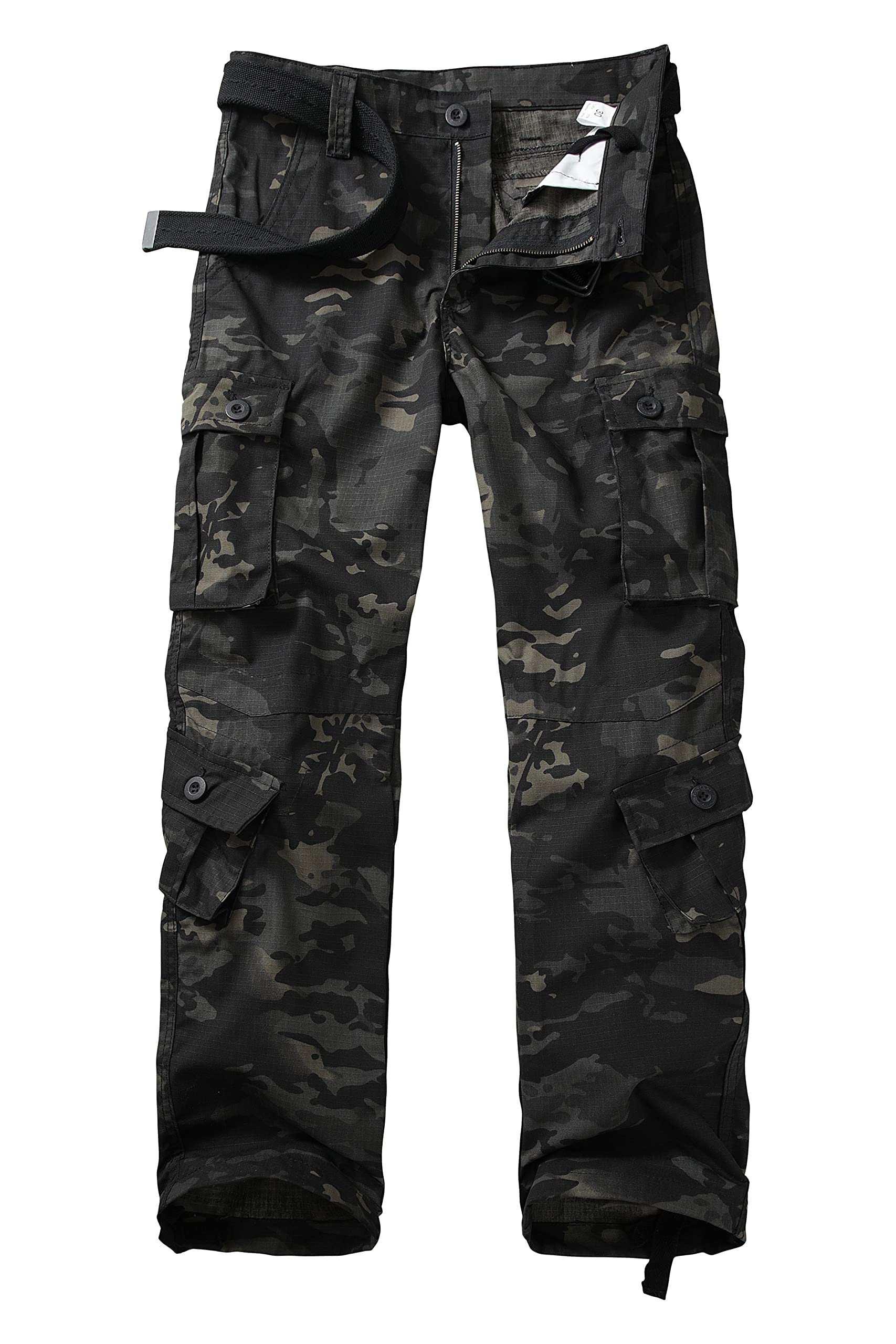 Men's Outdoor Hiking Pants, Tactical Pants Lightweight Casual Work Ripstop Cargo Pants for Men with Pockets