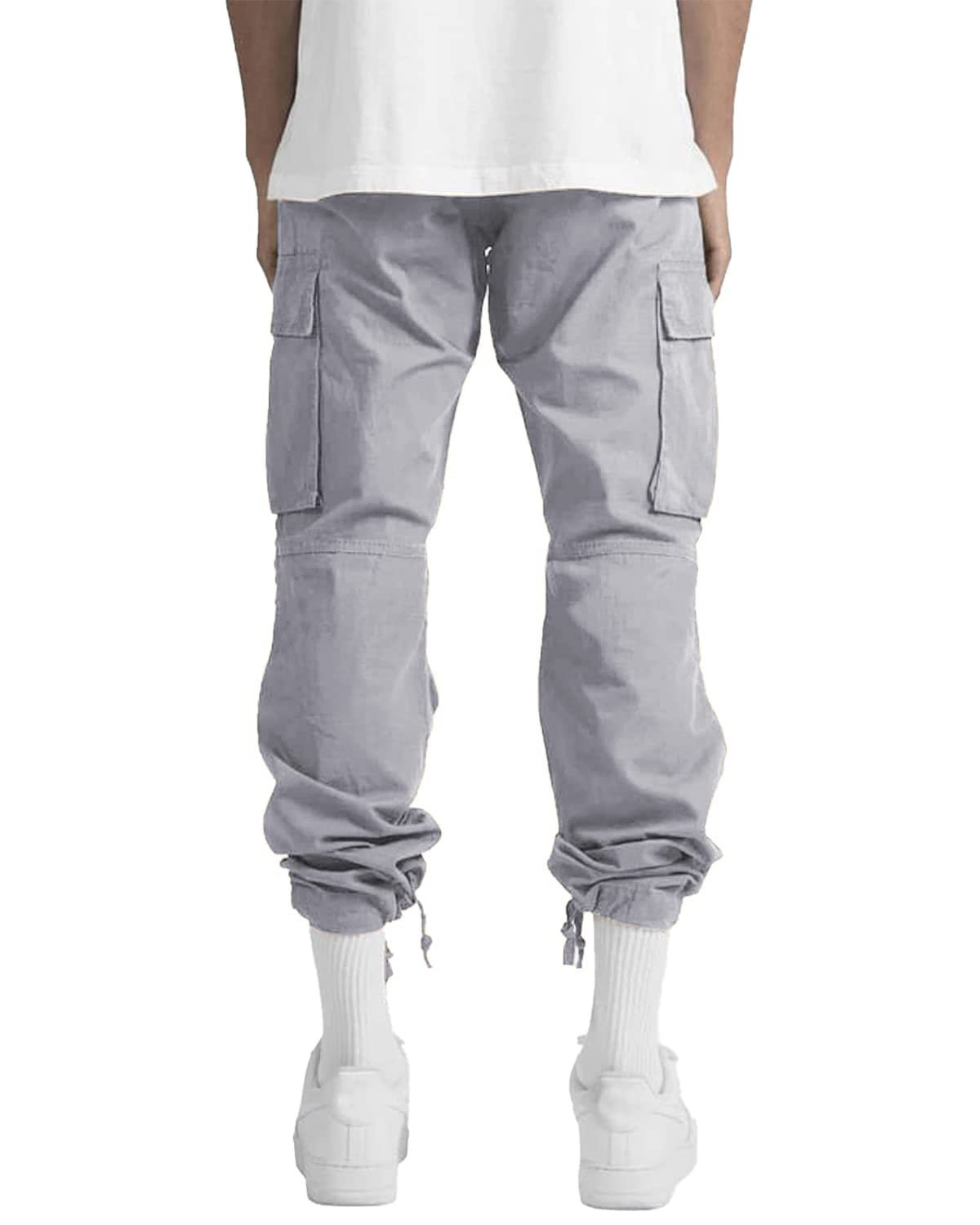 LYRXXX Men's Casual Cargo Pants Hiking Pants Workout Joggers Sweatpants for Men