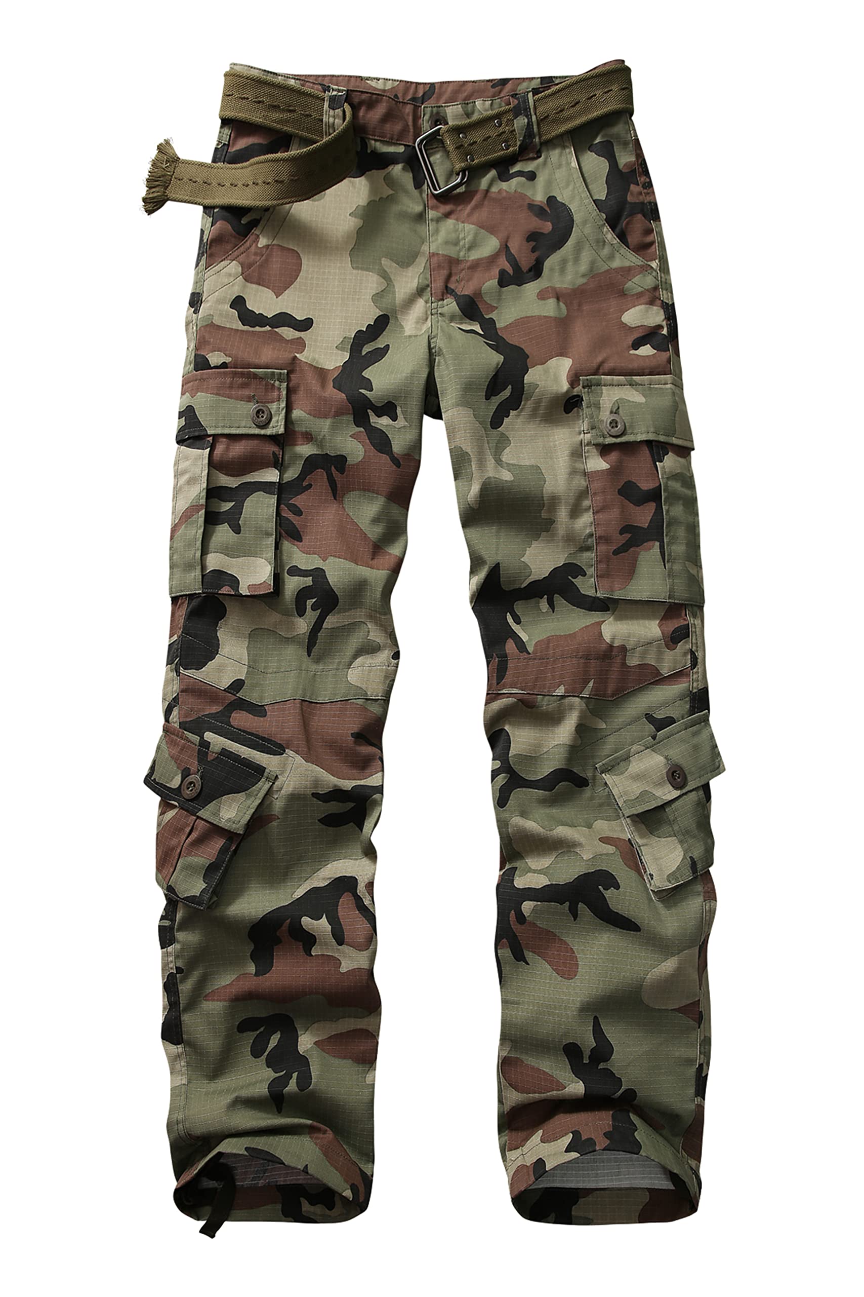 Men's Outdoor Hiking Pants, Tactical Pants Lightweight Casual Work Ripstop Cargo Pants for Men with Pockets