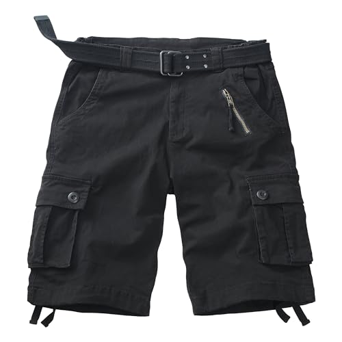 Men's Work Shorts, Cargo Werkshorts, Workwear Hiking Shorts with Utility Multi-Pocket