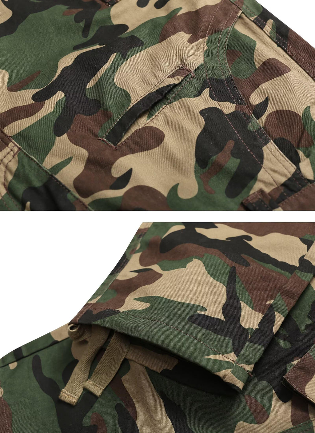 Men's Cargo Pants, Casual Outdoor Camo Pants, Relaxed Fit Work Pants with Multi Pockets