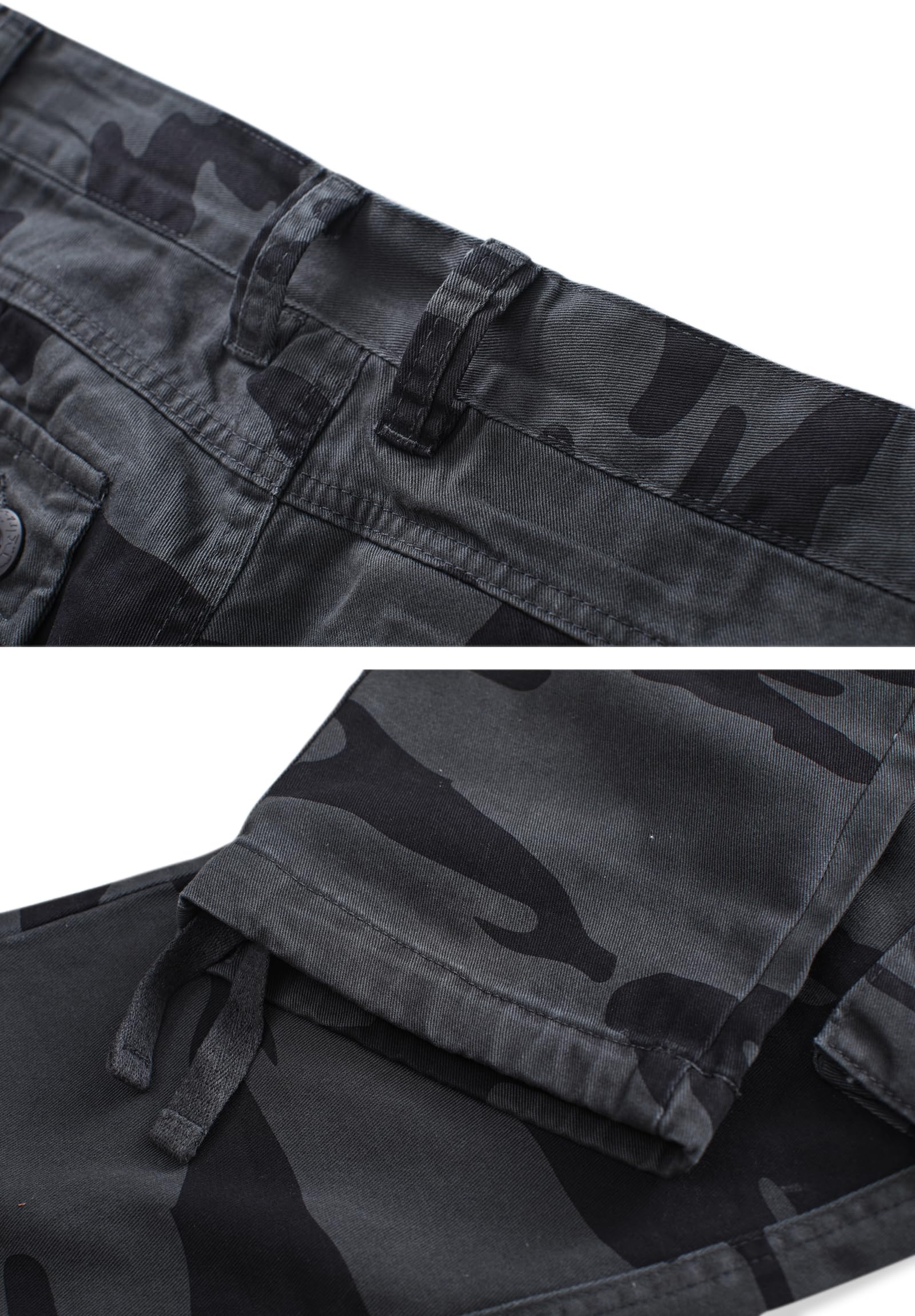Men's Cargo Pants, Casual Outdoor Camo Pants, Relaxed Fit Work Pants with Multi Pockets