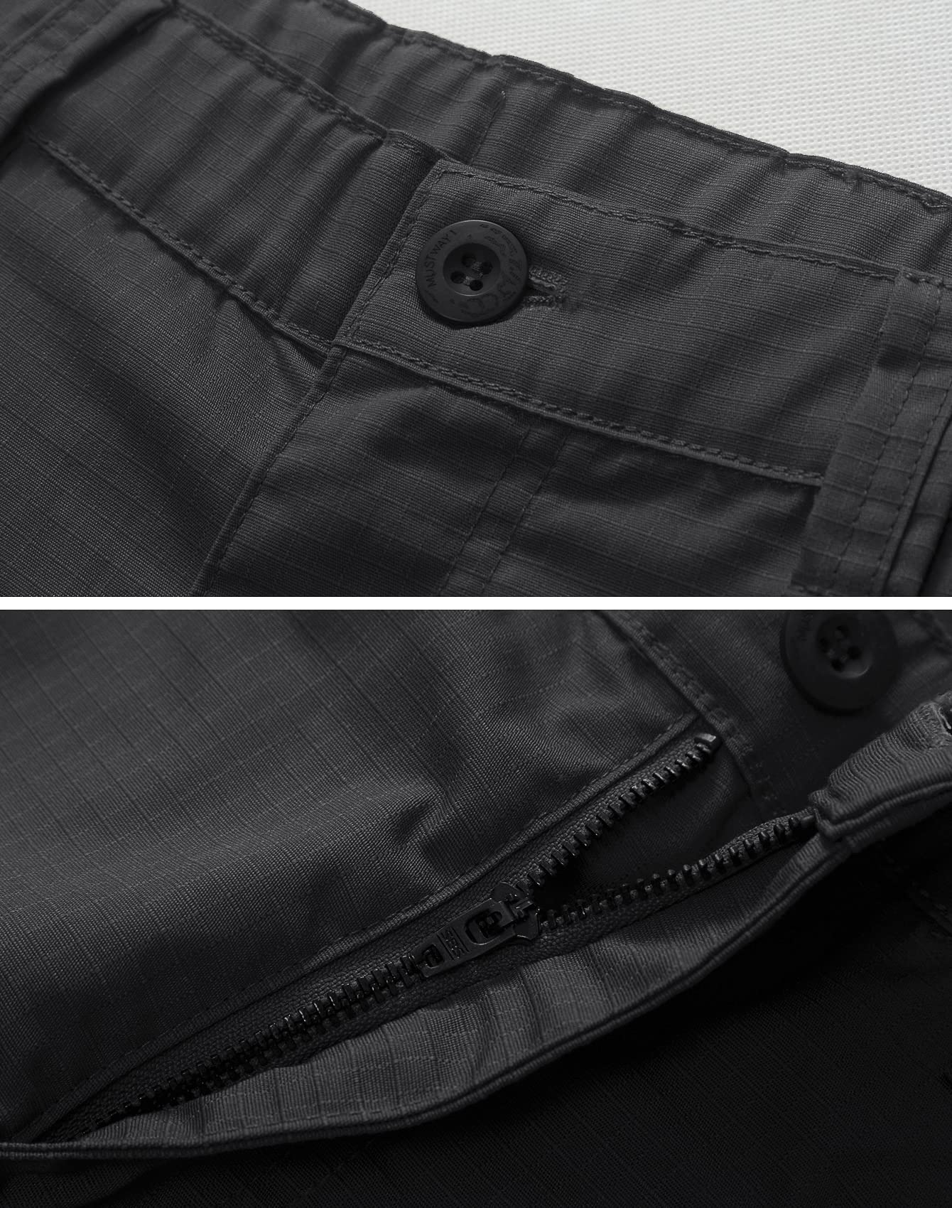 Men's Work Shorts, Cargo Werkshorts, Workwear Hiking Shorts with Utility Multi-Pocket