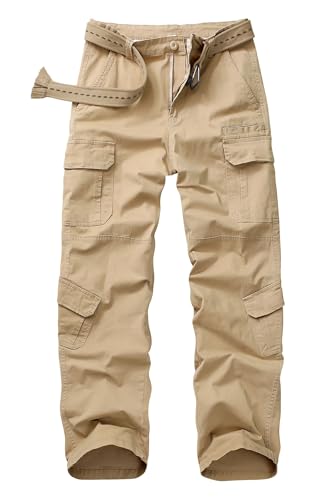 Hiking Pants Men Camo Cargo Pants Outdoor Construction Work Pants with Multi Pocket