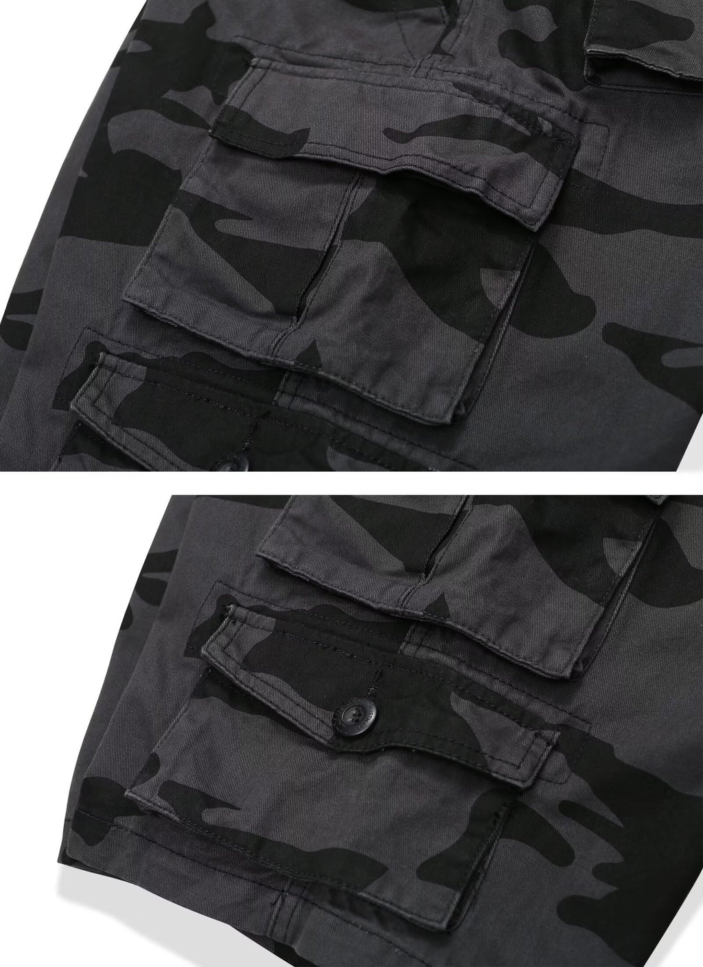 Cargo Short for Men Relaxed Fit Camo Outdoor Hiking Work Cotton Casual Shorts with 9 Pockets No Belt