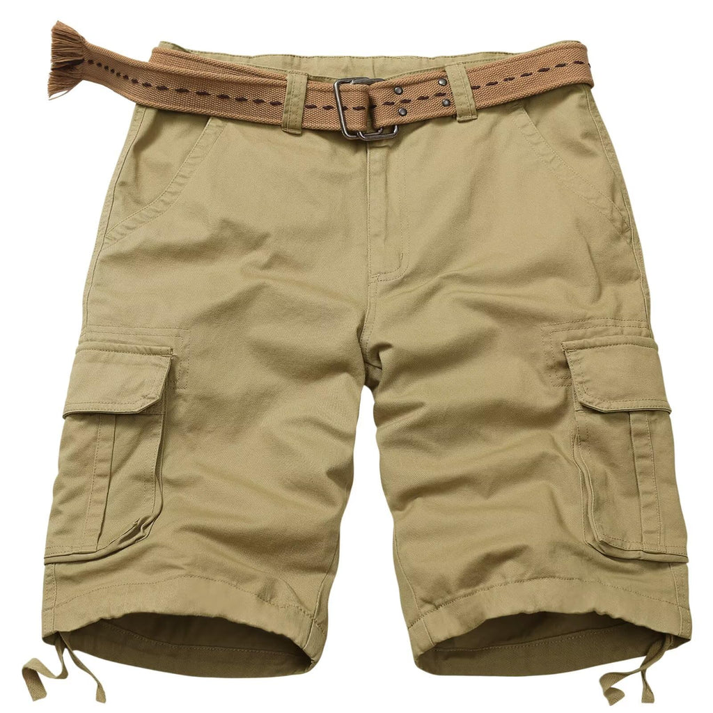 Mens Cargo Shorts Relaxed Fit Camo Casual Shorts Multi-Pocket Work Shorts with Pockets 11" Inseam