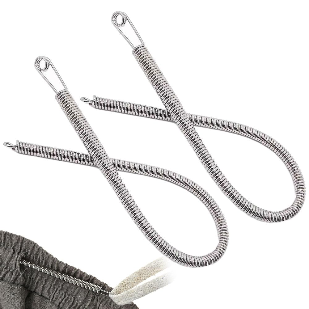 Runsgo DIY Rope Threader Clip,2024 New Sewing Clips Drawstring Threader Tool Set,for Drawstring Replacement for Hoodies, Shorts, Pants (A*2+B*2)