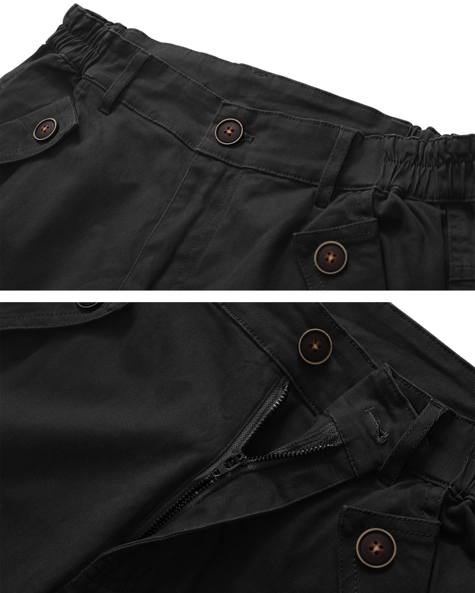 Womens Hiking Shorts, Bermuda Cargo Shorts, 10" Casual Summer Jorts Y2K Shorts with Multi Pockets