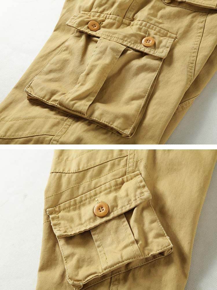 Men's Cargo Pants, Casual Outdoor Camo Pants, Relaxed Fit Work Pants with Multi Pockets