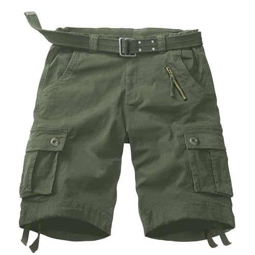 Men's Work Shorts, Cargo Werkshorts, Workwear Hiking Shorts with Utility Multi-Pocket