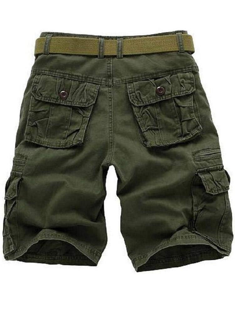 Men's Cargo Shorts Relaxed Fit, Cotton Twill Work Shorts, Outdoor Lightweight Casual Shorts for Men with Pockets
