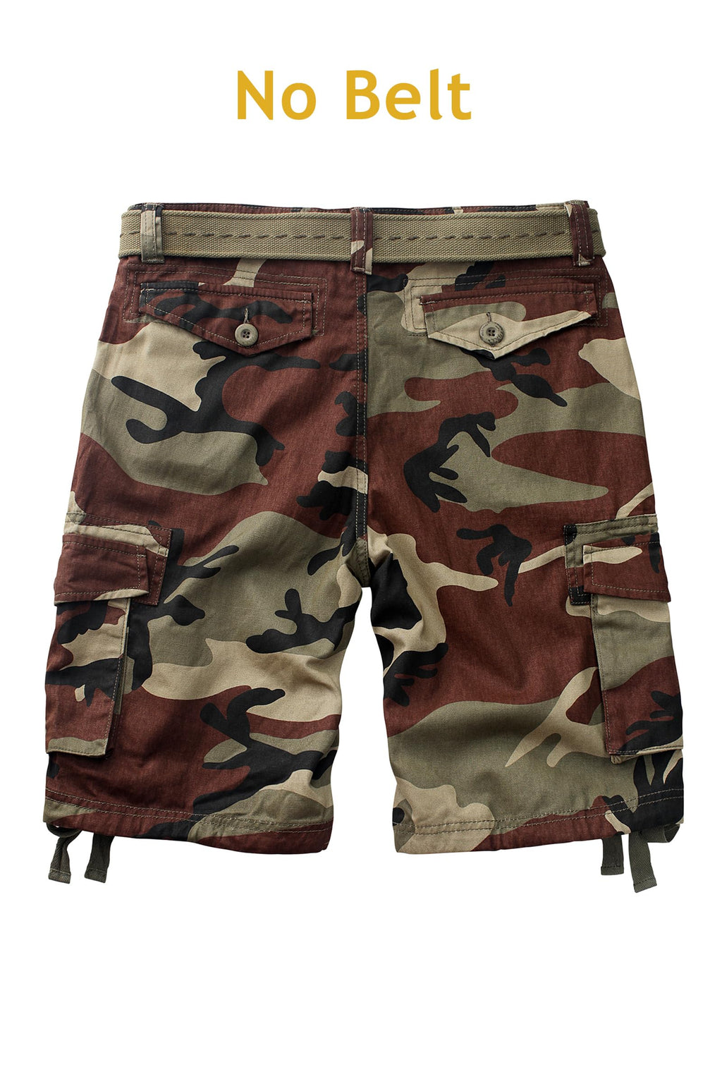 Cargo Short for Men, Relaxed Fit Camo Shorts, 11" Inseam Outdoor Hiking Casual Shorts with Multi Pocket
