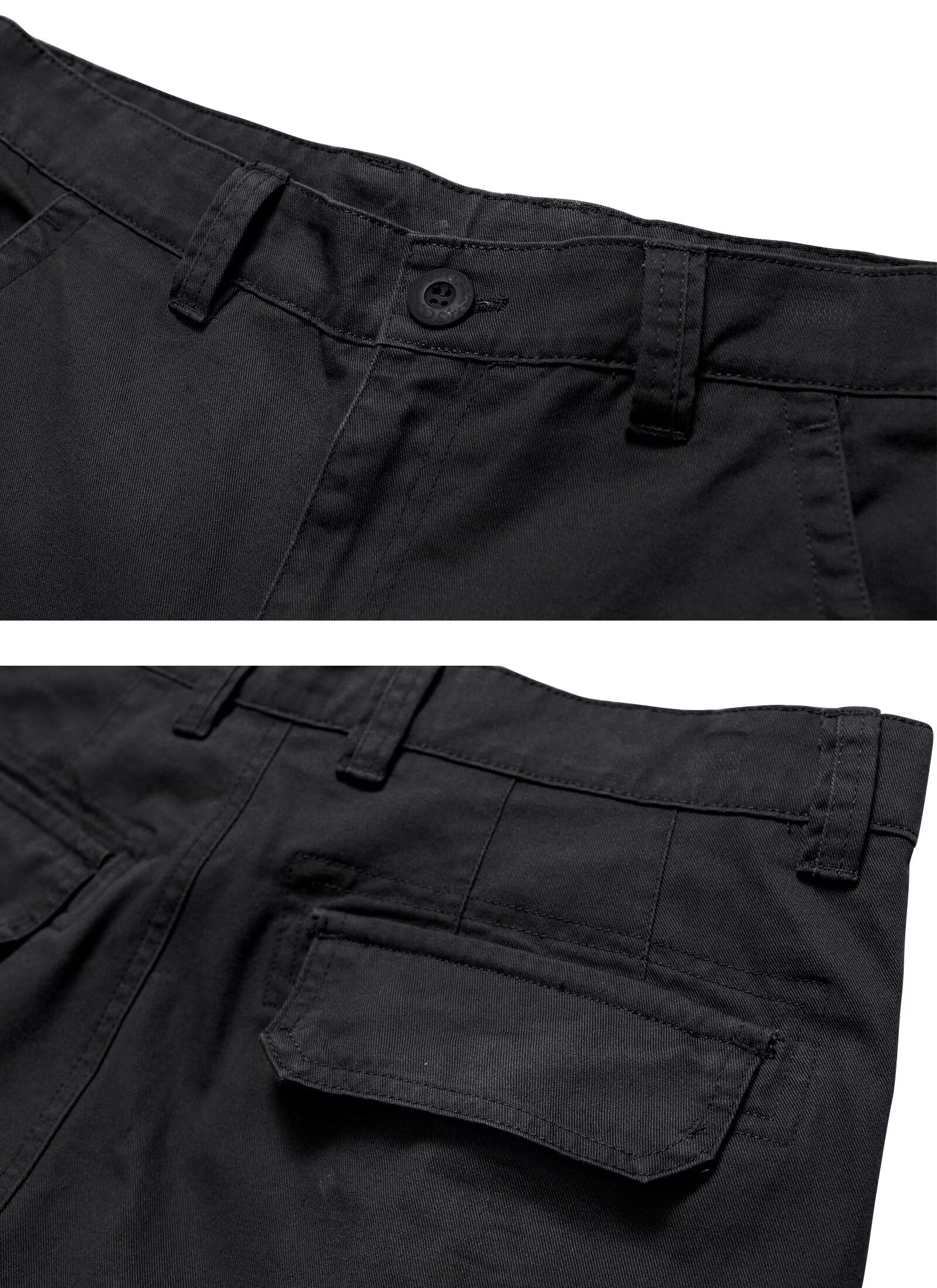 Mens Cargo Shorts Relaxed Fit Camo Casual Shorts Multi-Pocket Work Shorts with Pockets 11" Inseam
