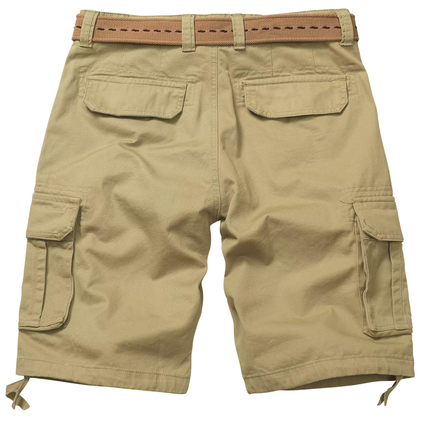 Mens Cargo Shorts Relaxed Fit Camo Casual Shorts Multi-Pocket Work Shorts with Pockets 11" Inseam