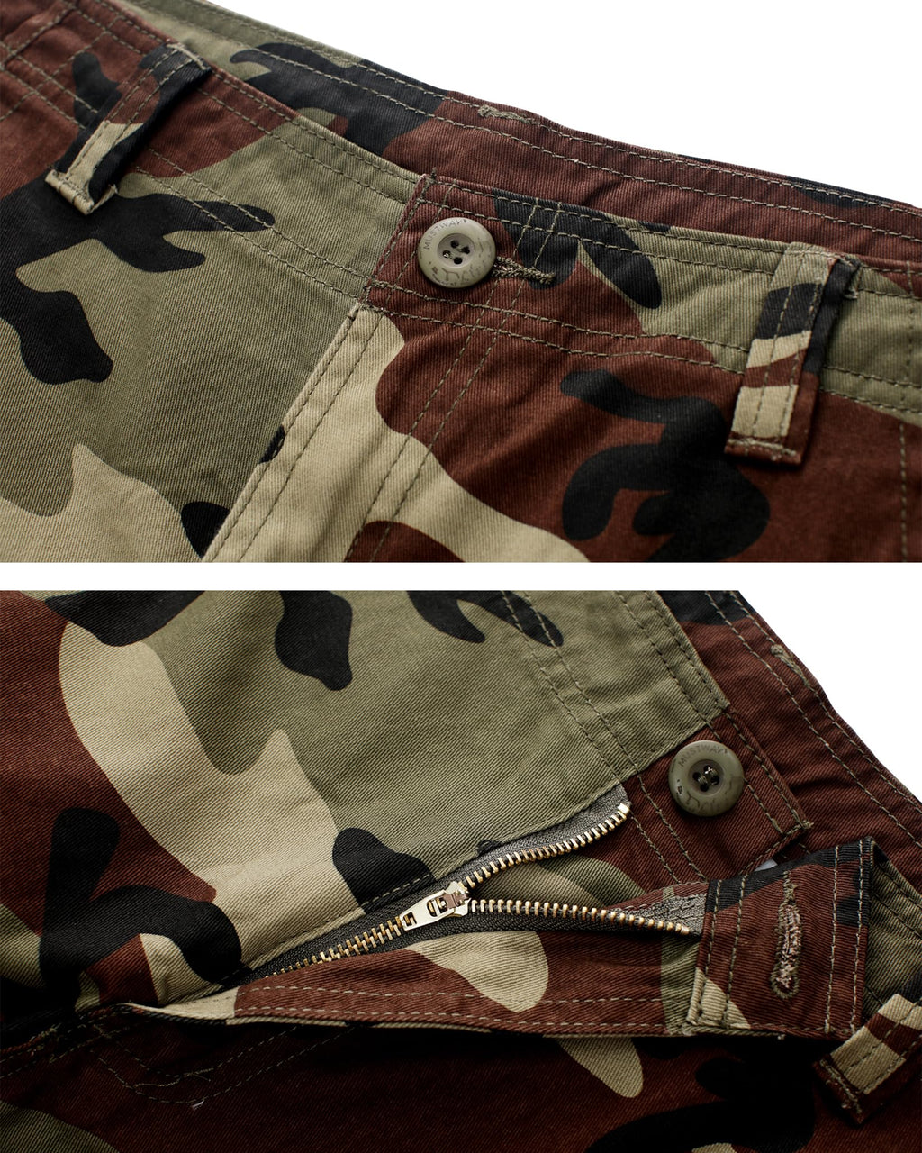 Cargo Short for Men, Relaxed Fit Camo Shorts, 11" Inseam Outdoor Hiking Casual Shorts with Multi Pocket